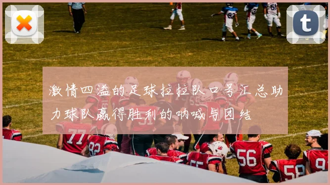 激情四溢的足球拉拉队口号汇总助力球队赢得胜利的呐喊与团结